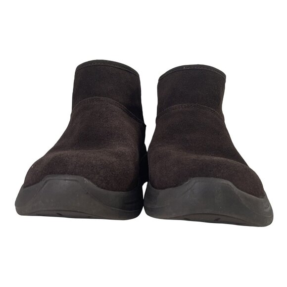 Skechers Boots Womens 6 Brown Ankle Bootie Go Walk Arch Fit Cute N Cozy 144404 - Picture 4 of 9